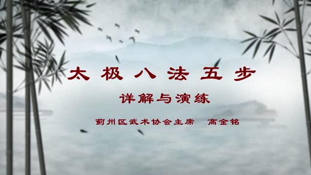 太极八法五步详解与教学