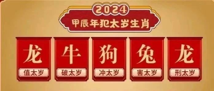 2024年犯太岁的属相有哪些