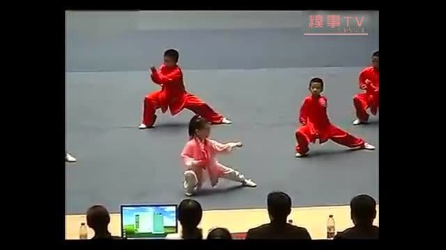 4岁小女孩打太极拳 震惊全场.