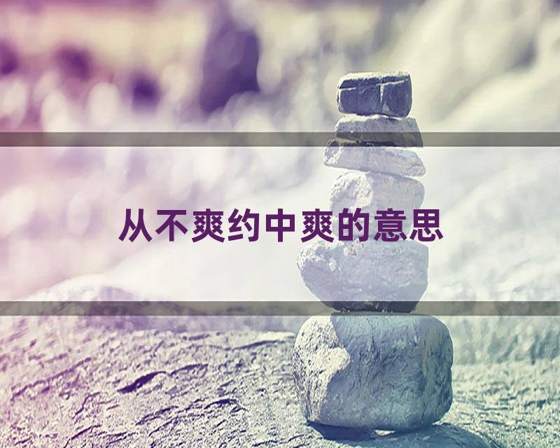 从不爽约中爽的意思