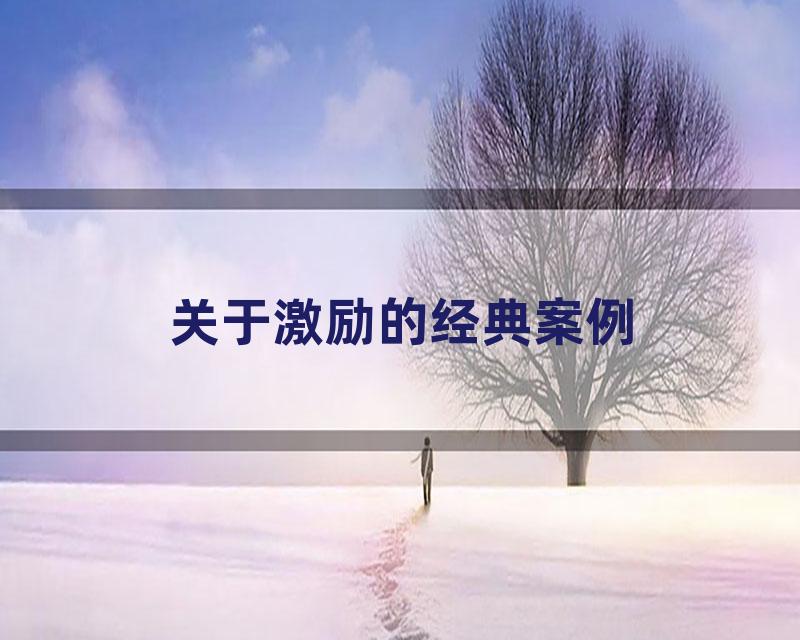 关于激励的经典案例