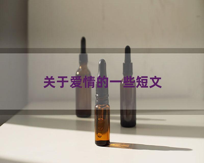 关于爱情的一些短文