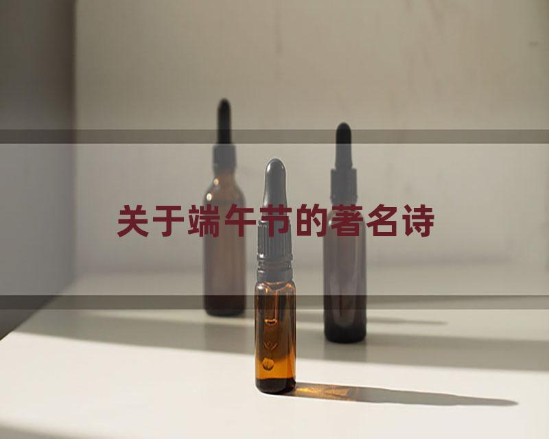 关于端午节的著名诗