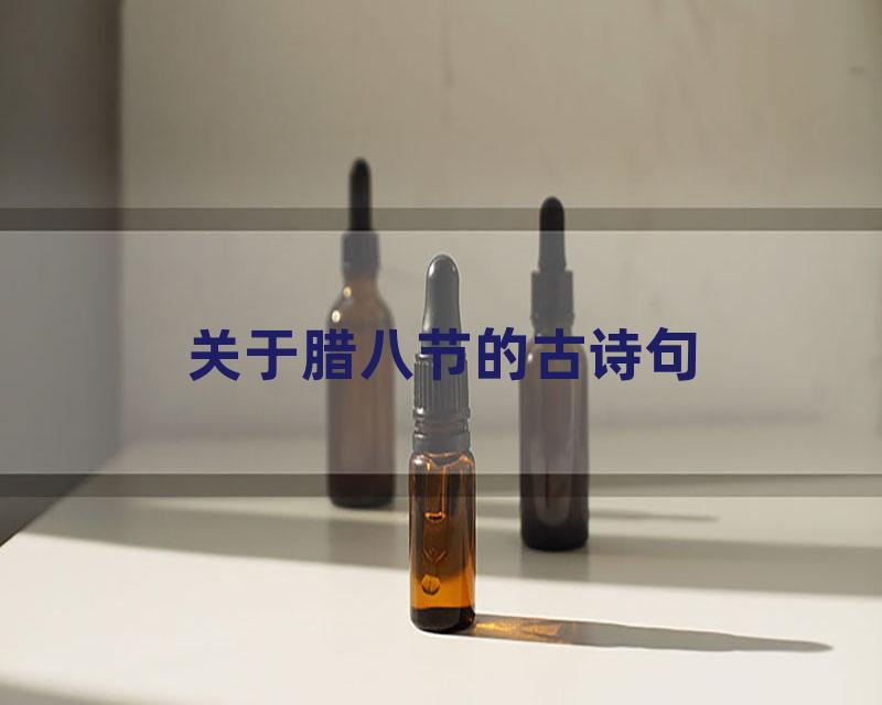 关于腊八节的古诗句