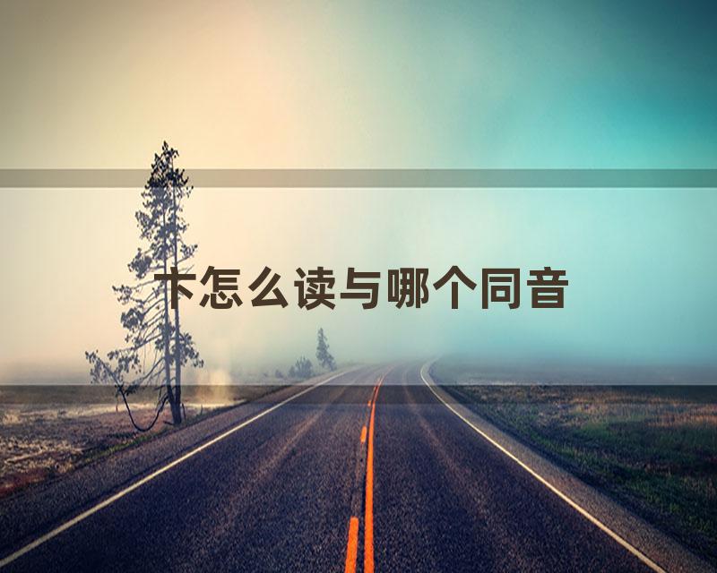 卞怎么读与哪个同音