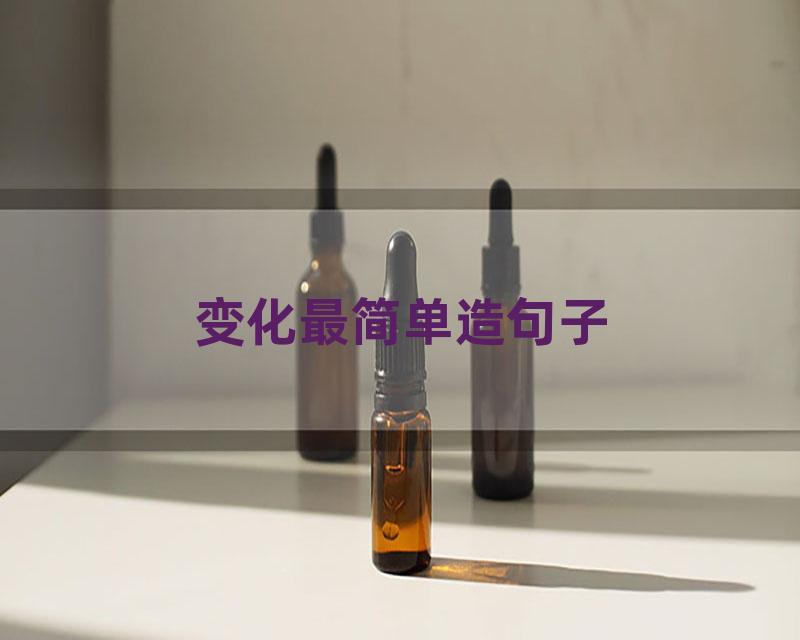 变化最简单造句子