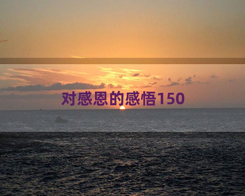 对感恩的感悟150