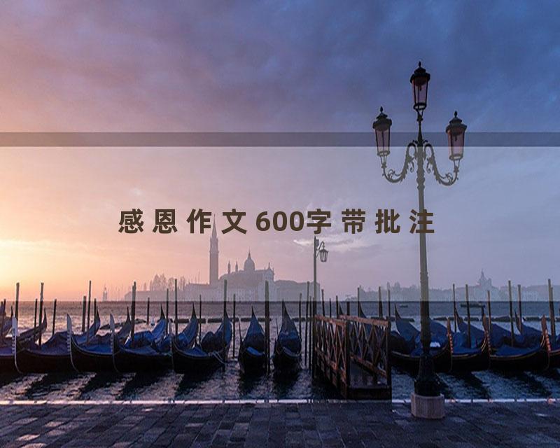 感恩作文600字带批注