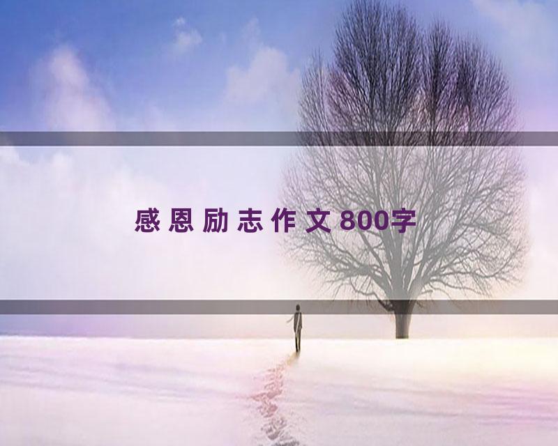 感恩励志作文800字