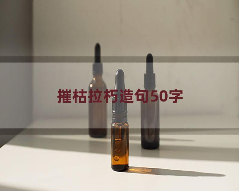 摧枯拉朽造句50字