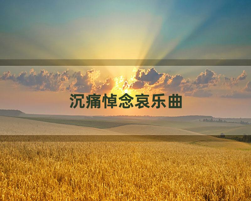 沉痛悼念哀乐曲