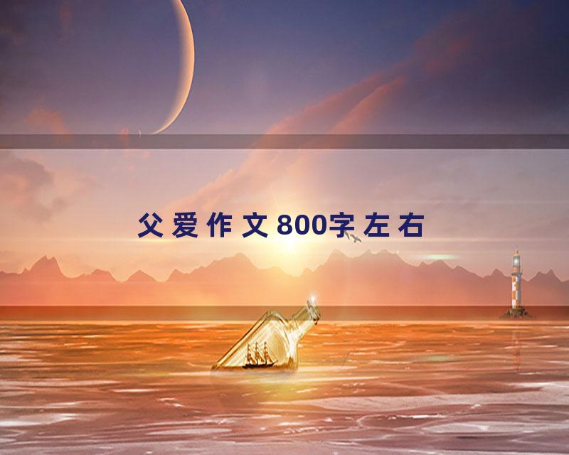 父爱作文800字左右