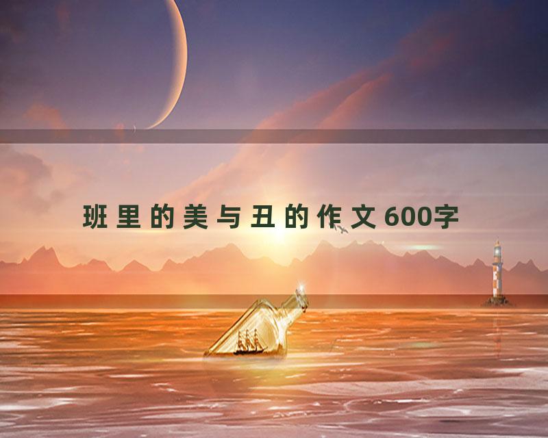 班里的美与丑的作文600字