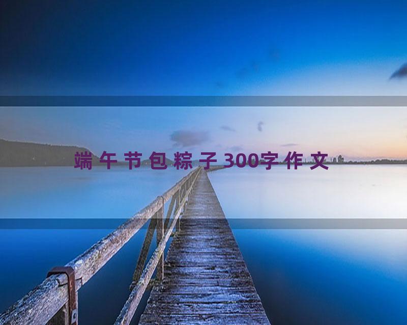 端午节包粽子300字作文