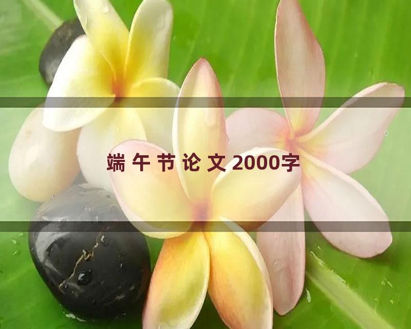 端午节论文2000字