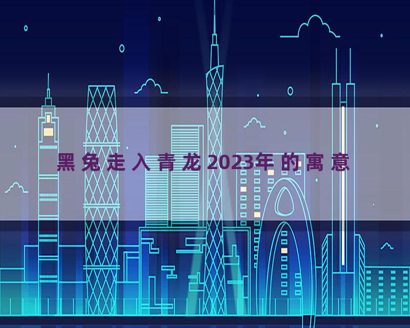 黑兔走入青龙2023年的寓意