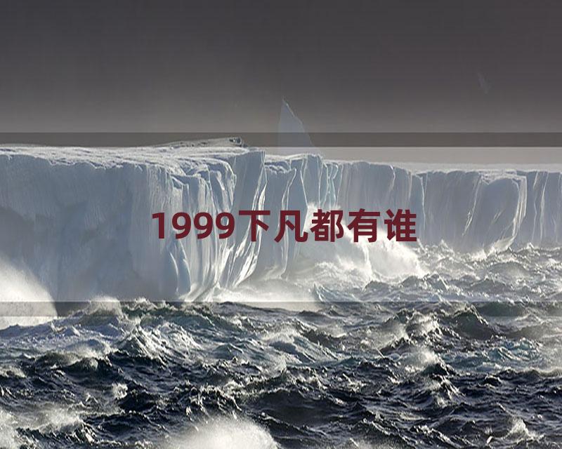 1999下凡都有谁