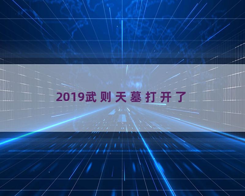 2019武则天墓打开了