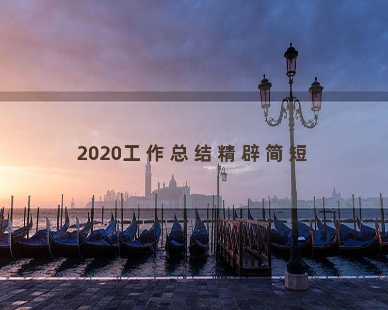 2020工作总结精辟简短