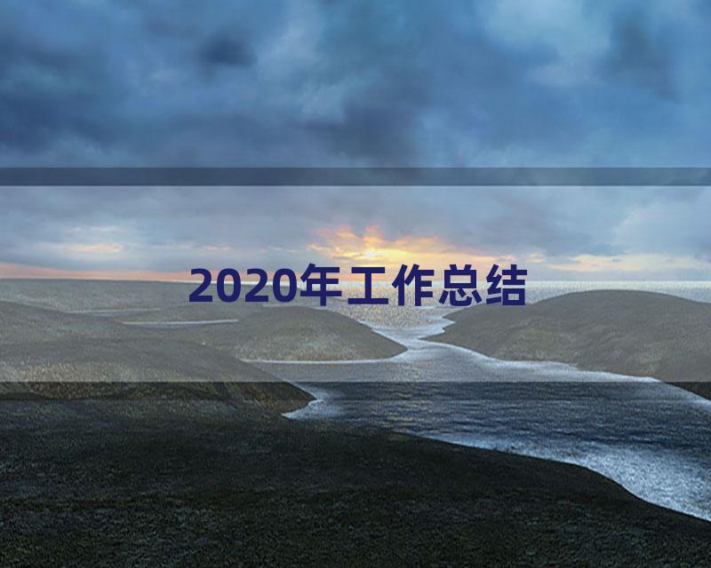 2020年工作总结