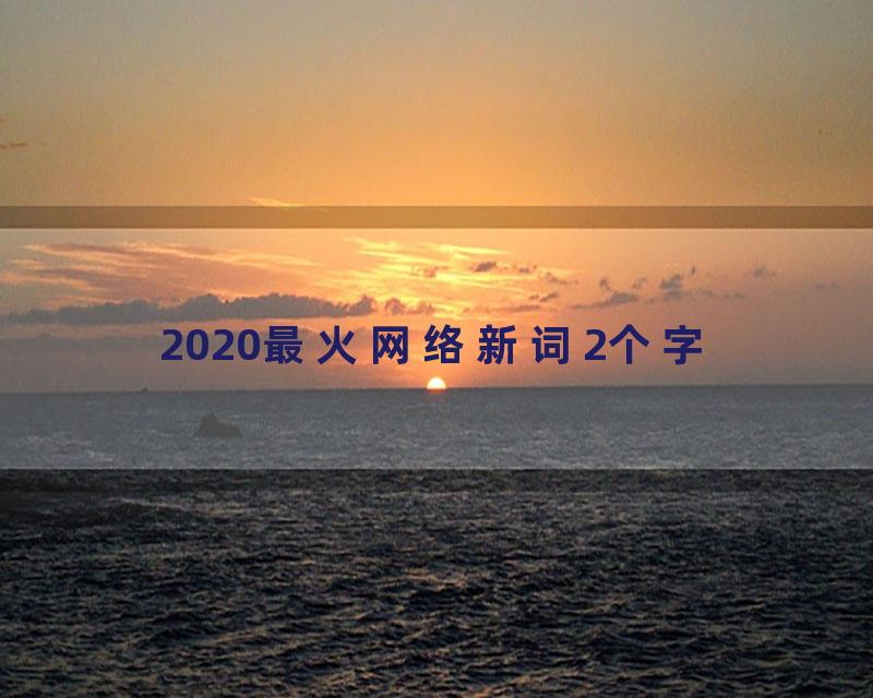 2020最火网络新词2个字