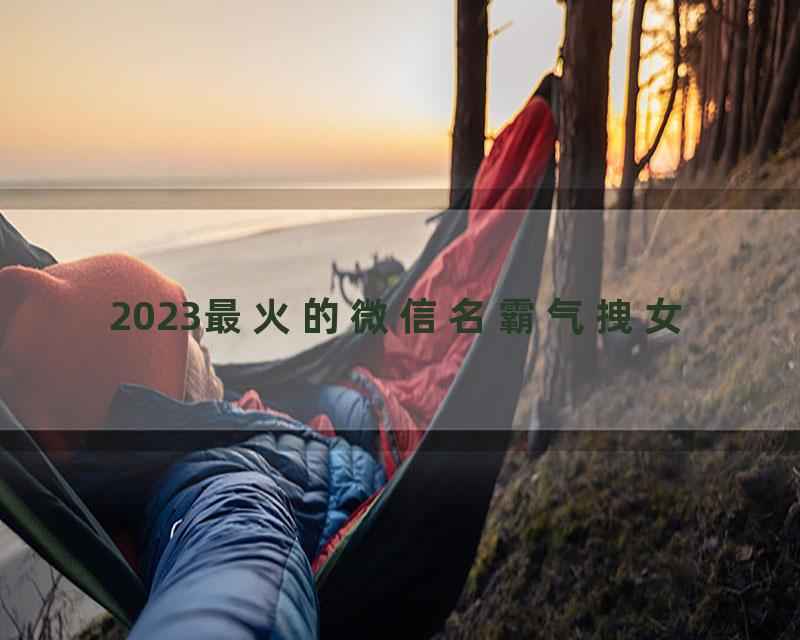 2023最火的微信名霸气拽女