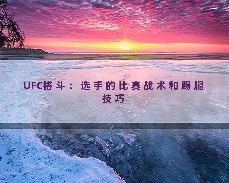 UFC格斗：选手的比赛战术和踢腿技巧