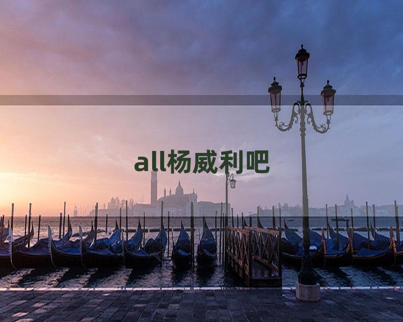 all杨威利吧