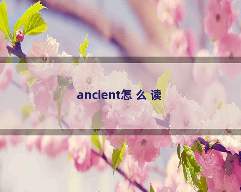 ancient怎么读