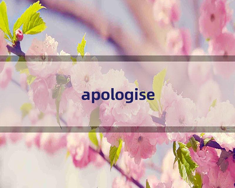 apologise