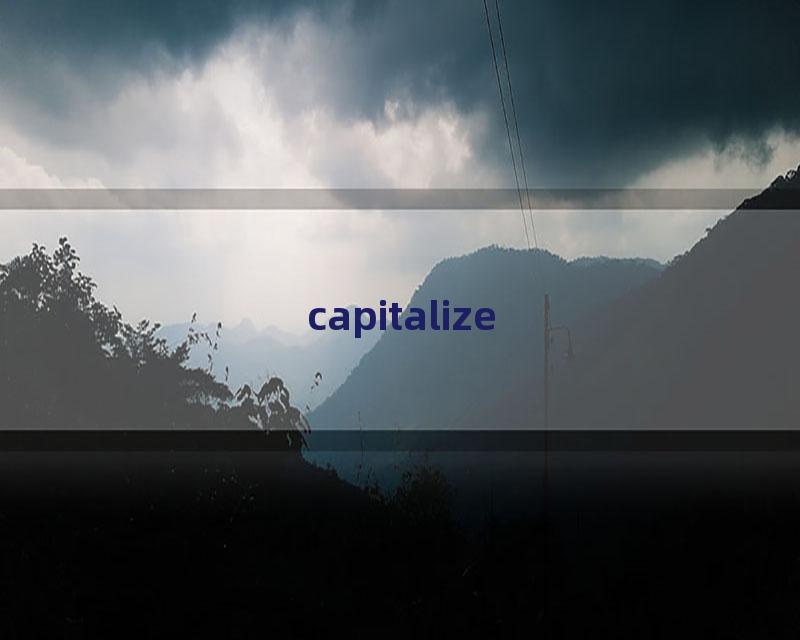 capitalize