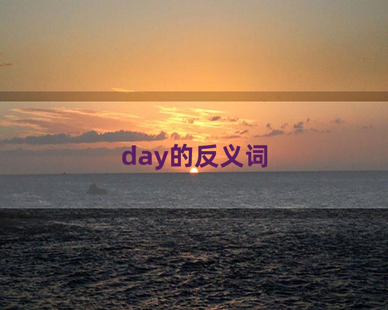 day的反义词