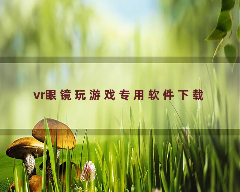 vr眼镜玩游戏专用软件下载